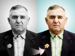 Розфарбовування чорнобілих фотовідбитків