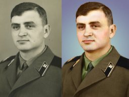 Добавление цвета на чернобелых фото