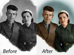 Додати колір старим фотографіям Одеса